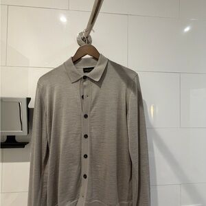 Roberto Collina Gray Button-Up Jacket